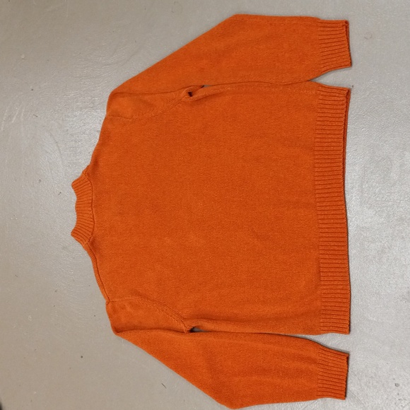 Chaps Burnt Orange 3 Button Fall Sweater - Picture 5 of 8